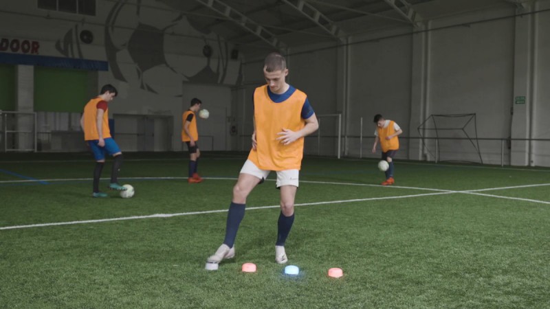 Jugador usando el modo e entrenamiento 'Aleatorio' 